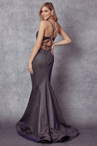 Embellished Glitter Mermaid Dress for Evening & Prom-smcdress