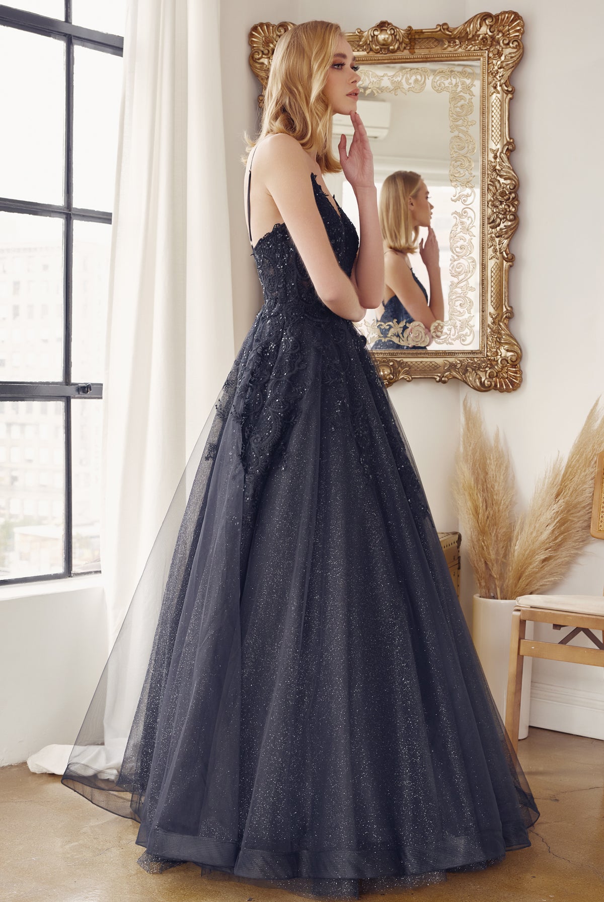 Open back ball gown-smcdress
