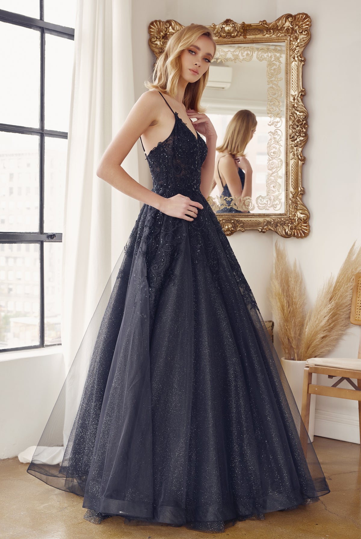 Open back ball gown-smcdress