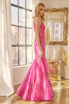 V-Neck Lace Mermaid Prom Dress-smcdress