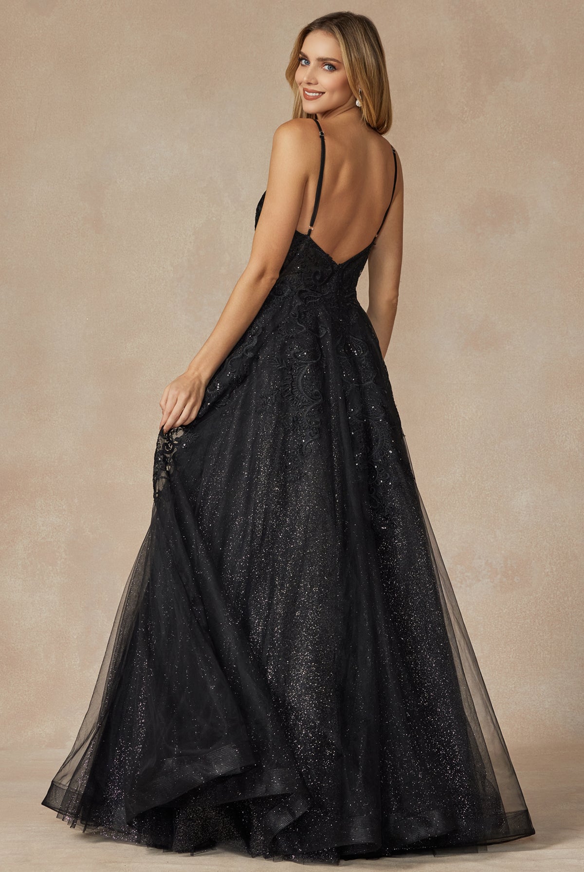 Open back ball gown-smcdress