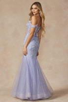 Lavender Long Prom Dress-smcdress