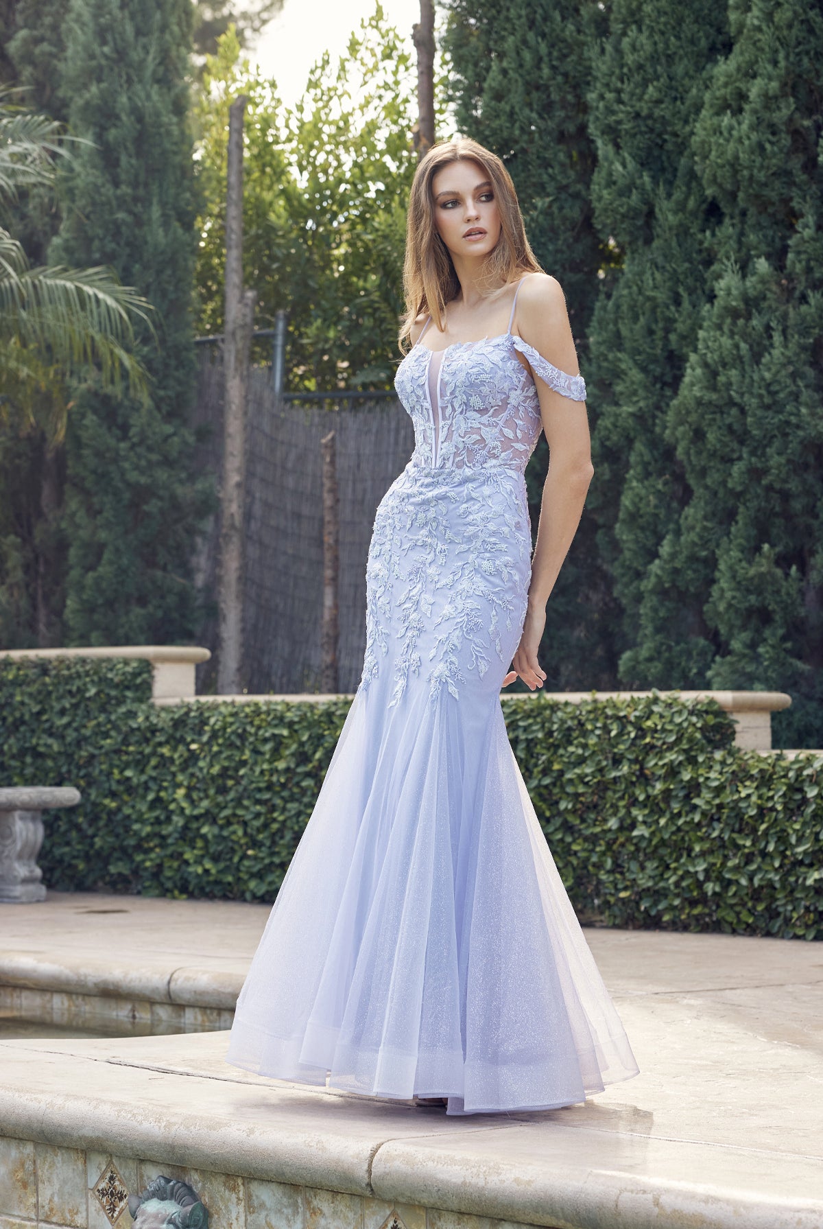 Lavender Long Prom Dress-smcdress