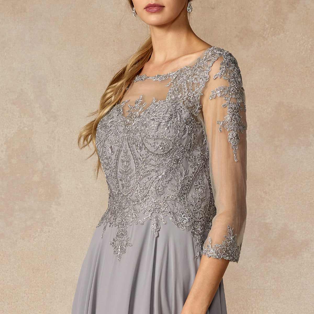 Elegant Lace Mother of the Bride Dress