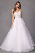 Open back wedding gown