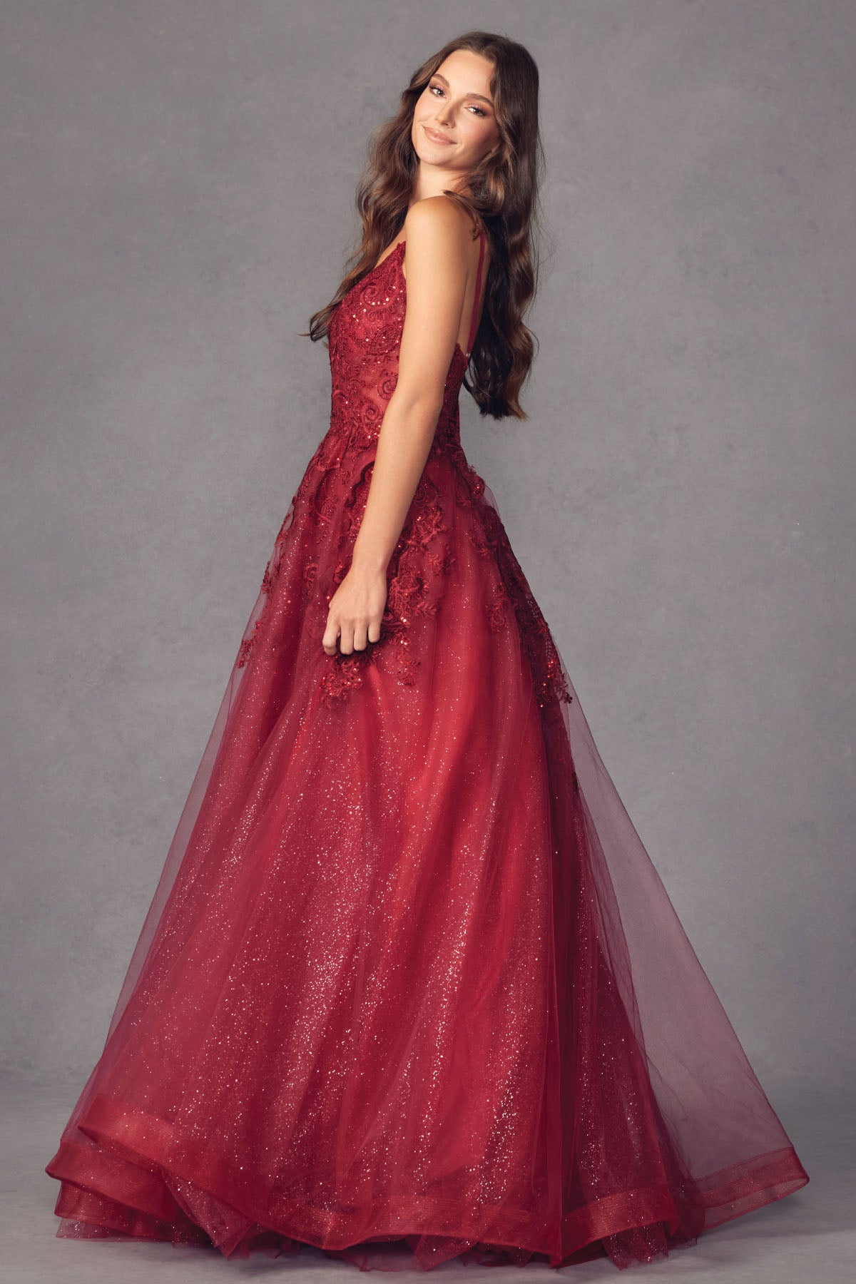 Open back ball gown-smcdress