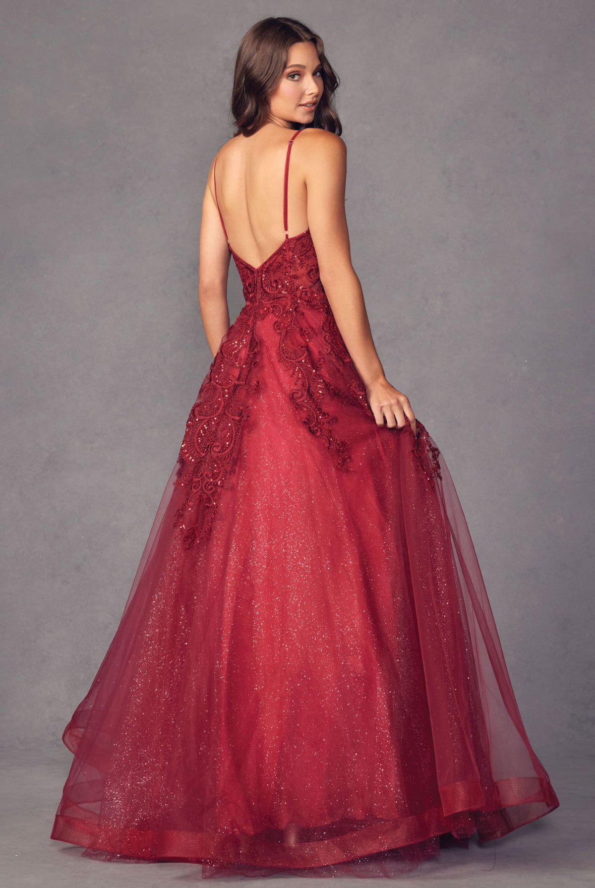 Open back ball gown-smcdress