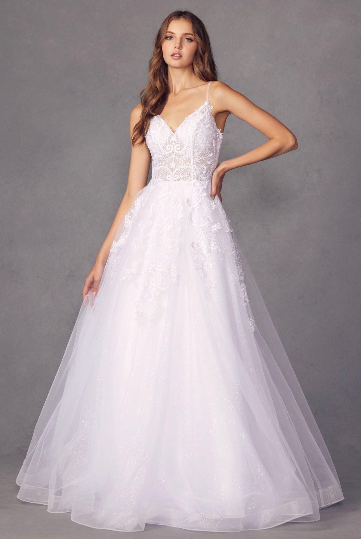 Open back ball gown-smcdress