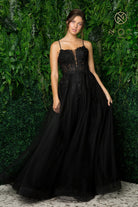 Floral Beads Bodice Long Prom & Bridesmaid Dress-smcdress