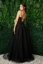 Floral Beads Bodice Long Prom & Bridesmaid Dress-smcdress
