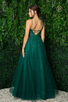 Floral Beads Bodice Long Prom & Bridesmaid Dress-smcdress