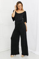White Birch Weekend Trip Vintage Wash Jumpsuit-smcdress