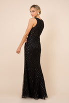 Sequin High Neck Mermaid Dress-smcdress