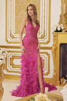 Feather skirt dress-smcdress