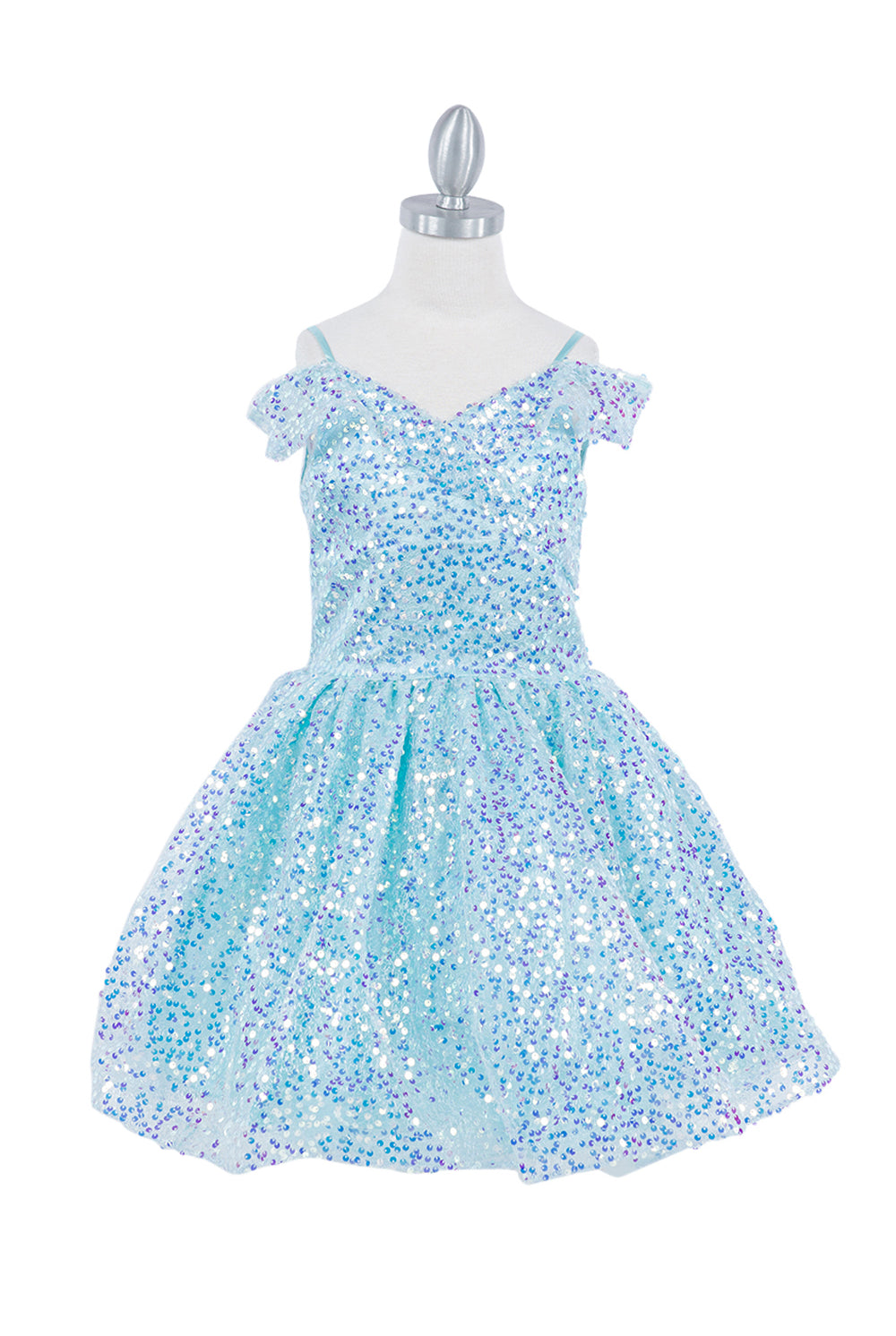 Off shoulder sequin party dress with tapered bottom skirt-smcdress