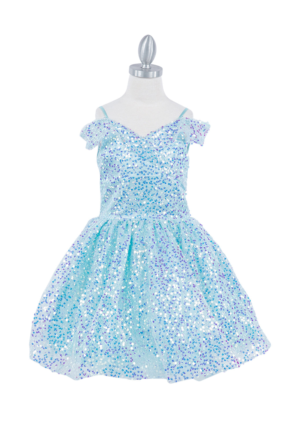 Off shoulder sequin party dress with tapered bottom skirt-smcdress