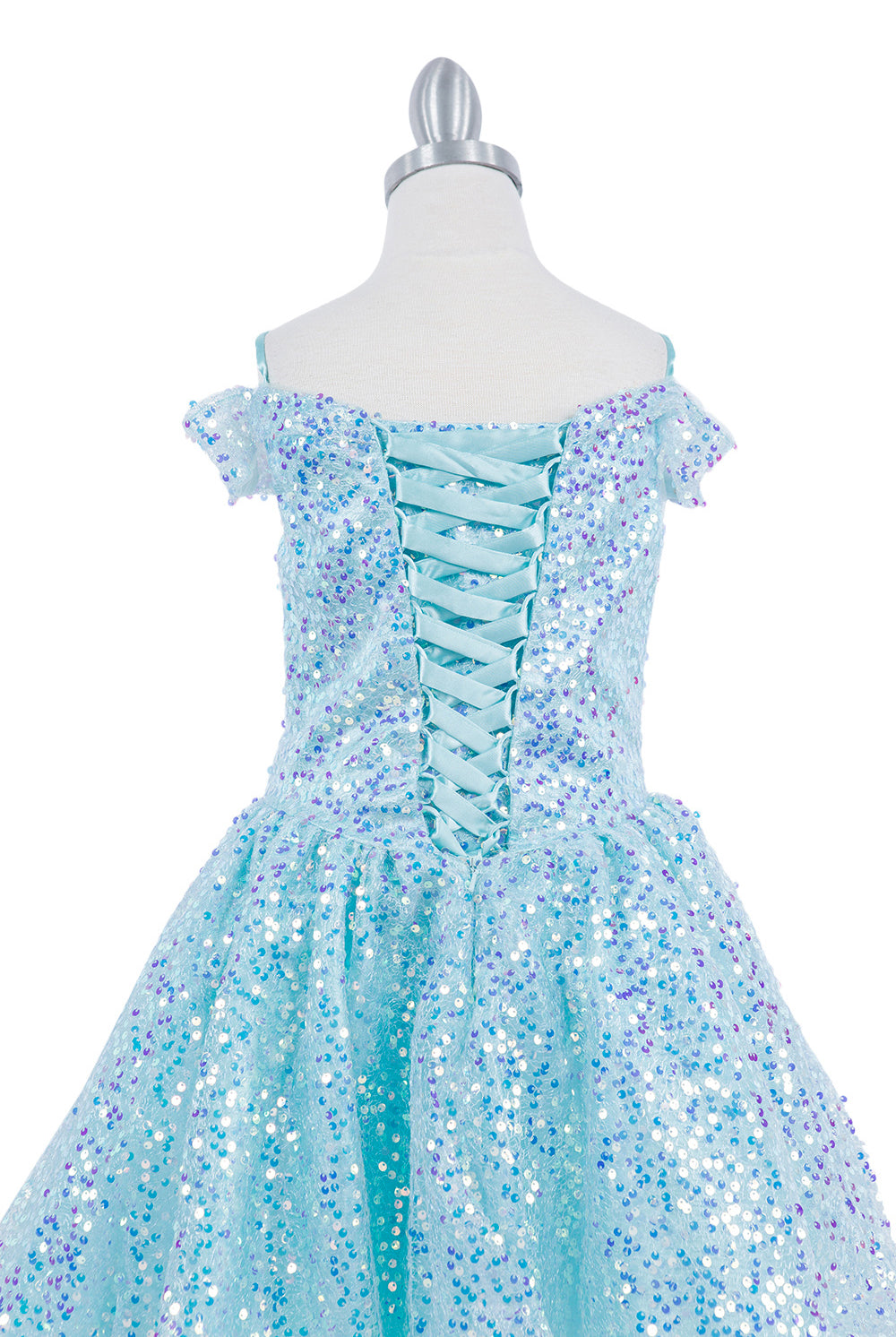 Off shoulder sequin party dress with tapered bottom skirt-smcdress