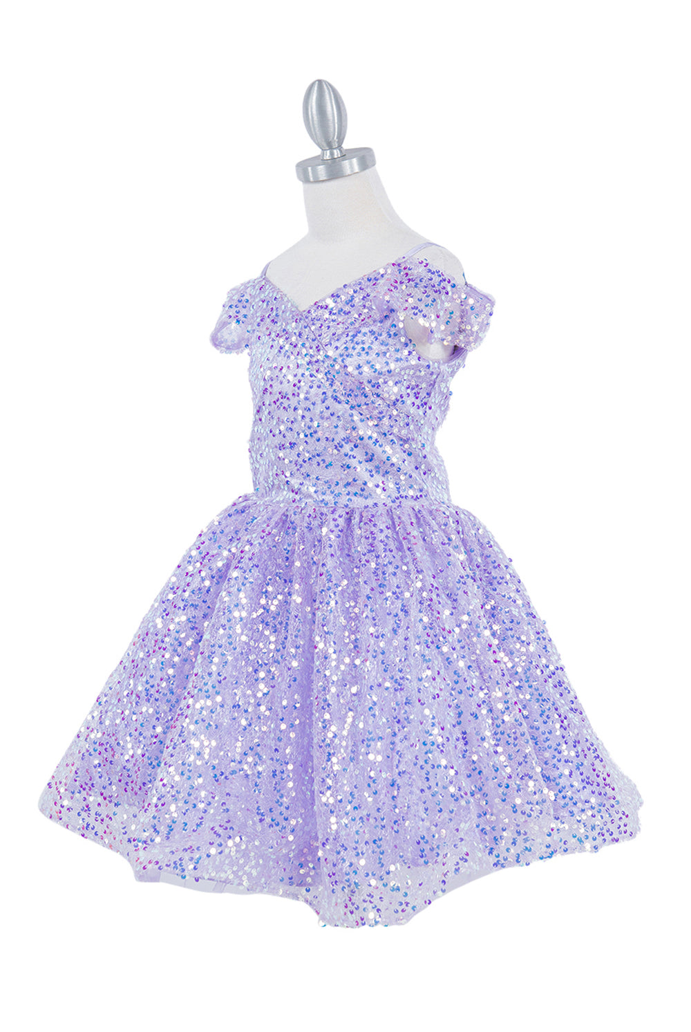 Off shoulder sequin party dress with tapered bottom skirt-smcdress