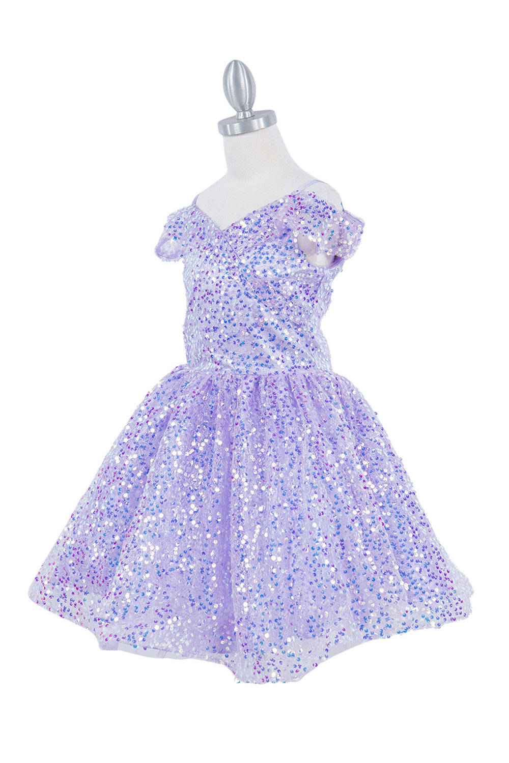 Off shoulder sequin party dress with tapered bottom skirt-smcdress
