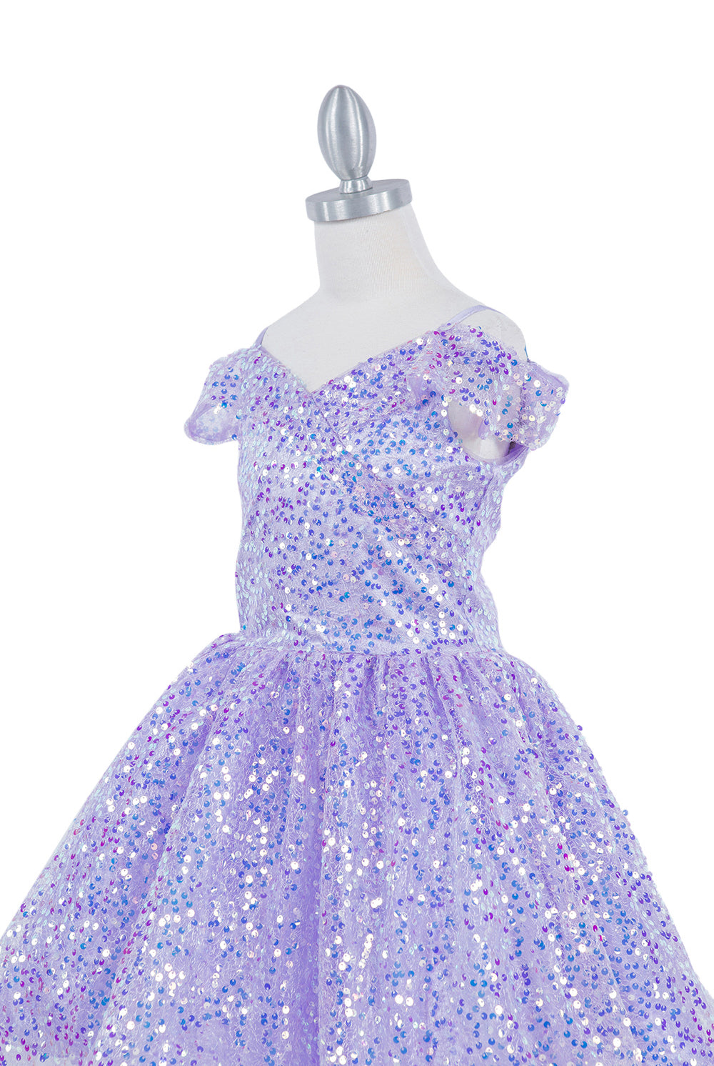 Off shoulder sequin party dress with tapered bottom skirt-smcdress