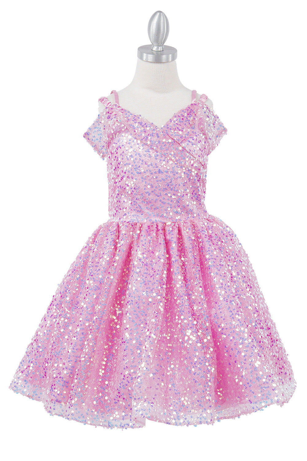 Off shoulder sequin party dress with tapered bottom skirt-smcdress