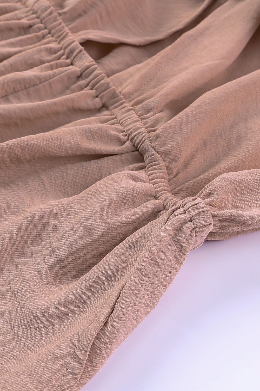 Tied Flounce Sleeve Plunge Romper-smcdress