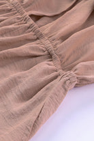 Tied Flounce Sleeve Plunge Romper-smcdress