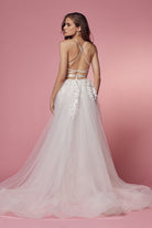 Lace & Beads Mermaid Long Wedding Dress-smcdress
