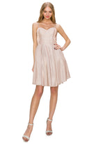 Sweetheart neckline short dress-smcdress