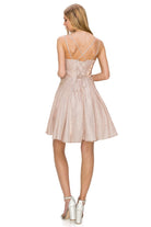 Sweetheart neckline short dress-smcdress