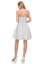 Sweetheart neckline short dress-smcdress