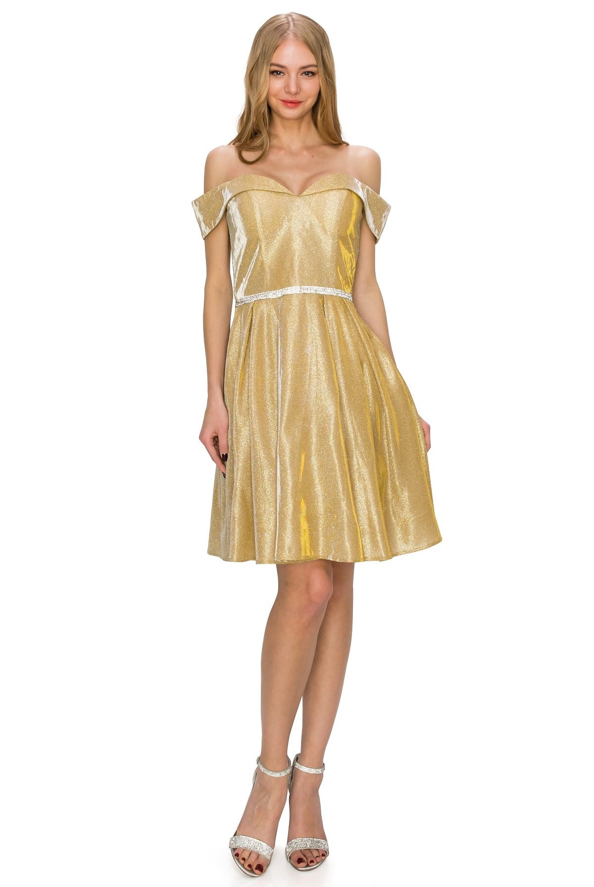 Off the shoulder short gown-smcdress