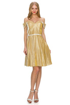 Off the shoulder short gown-smcdress