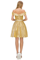Off the shoulder short gown-smcdress