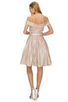 Off the shoulder short gown-smcdress