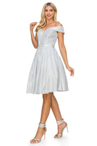Off the shoulder short gown-smcdress