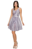 Beaded belt cocktail dress-smcdress