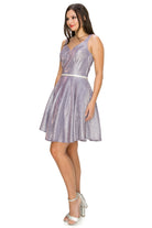 Beaded belt cocktail dress-smcdress