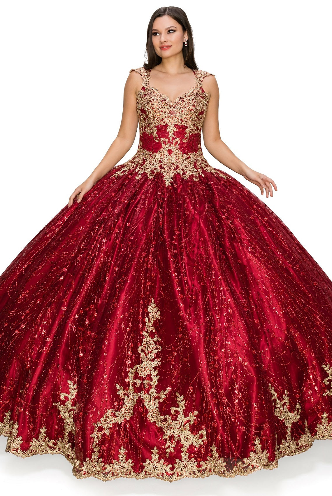 Burgundy quinceanera dress alternative