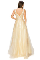 Elegant illusion tulle long dress-smcdress