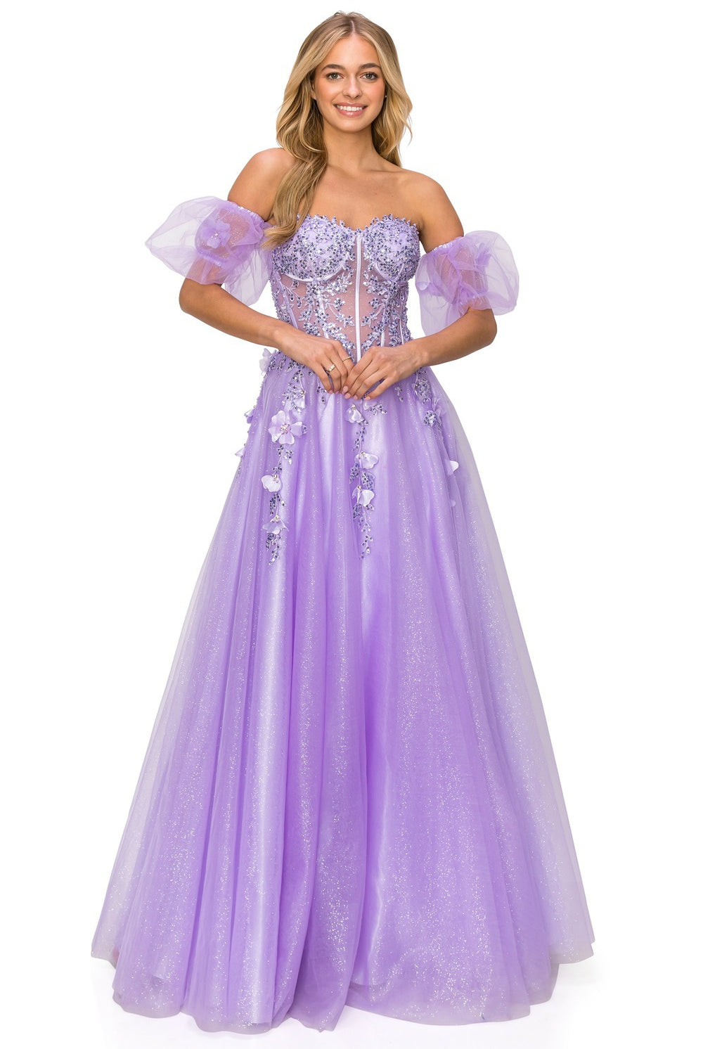 Lilac tulle dress with corset alternative