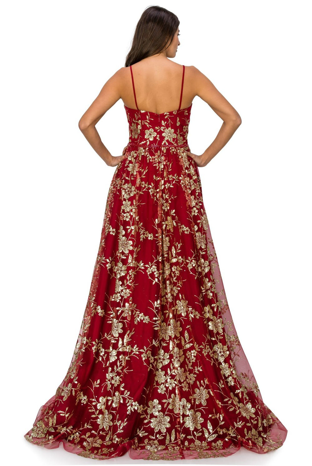 Back of glitter off shoulder dress