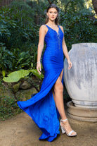 Royal dress with rhinestones