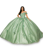 Sage ball gown with train alternative