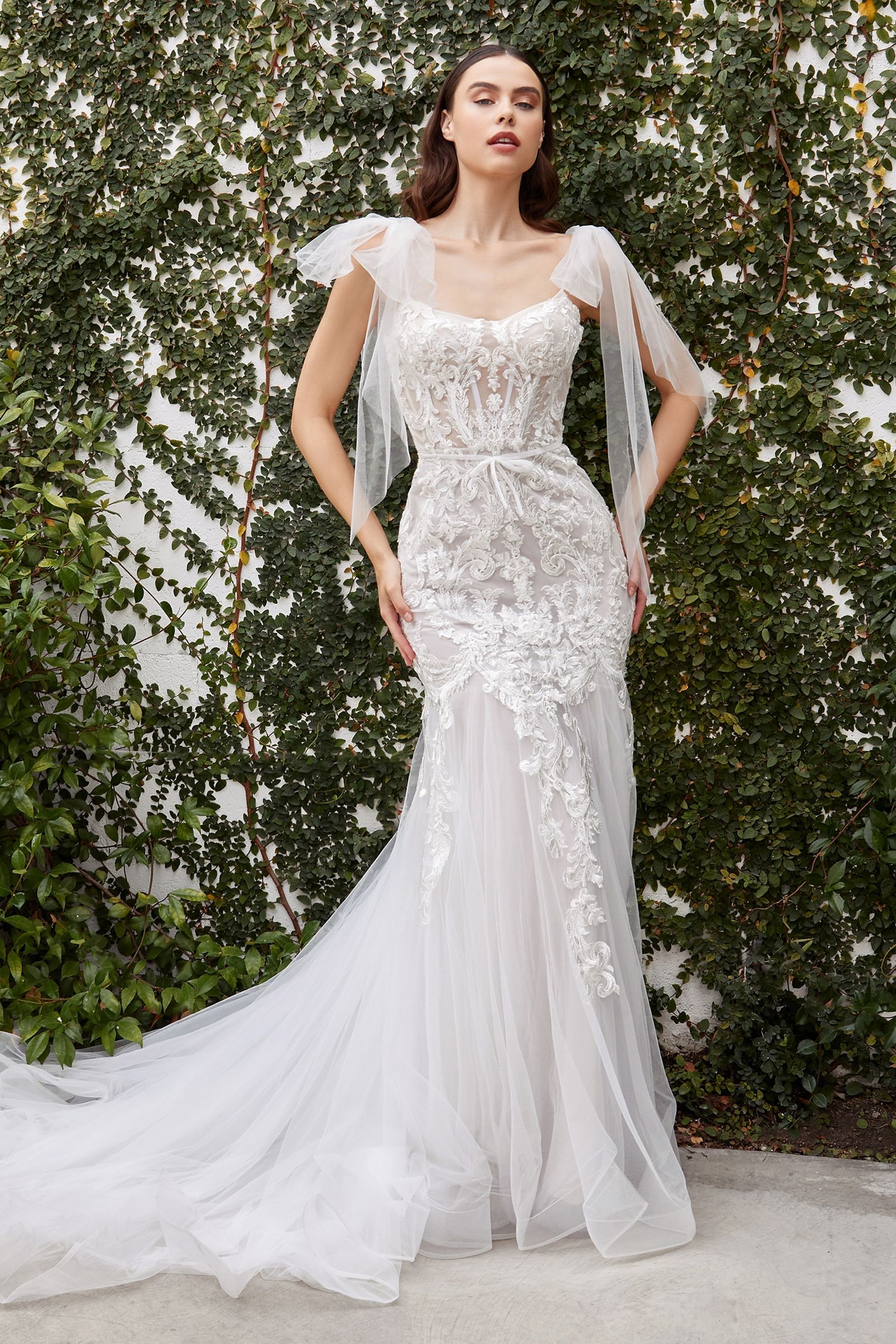 Beatrice Gown: Lace Corset Mermaid-smcdress