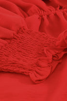 Tied Flounce Sleeve Plunge Romper-smcdress