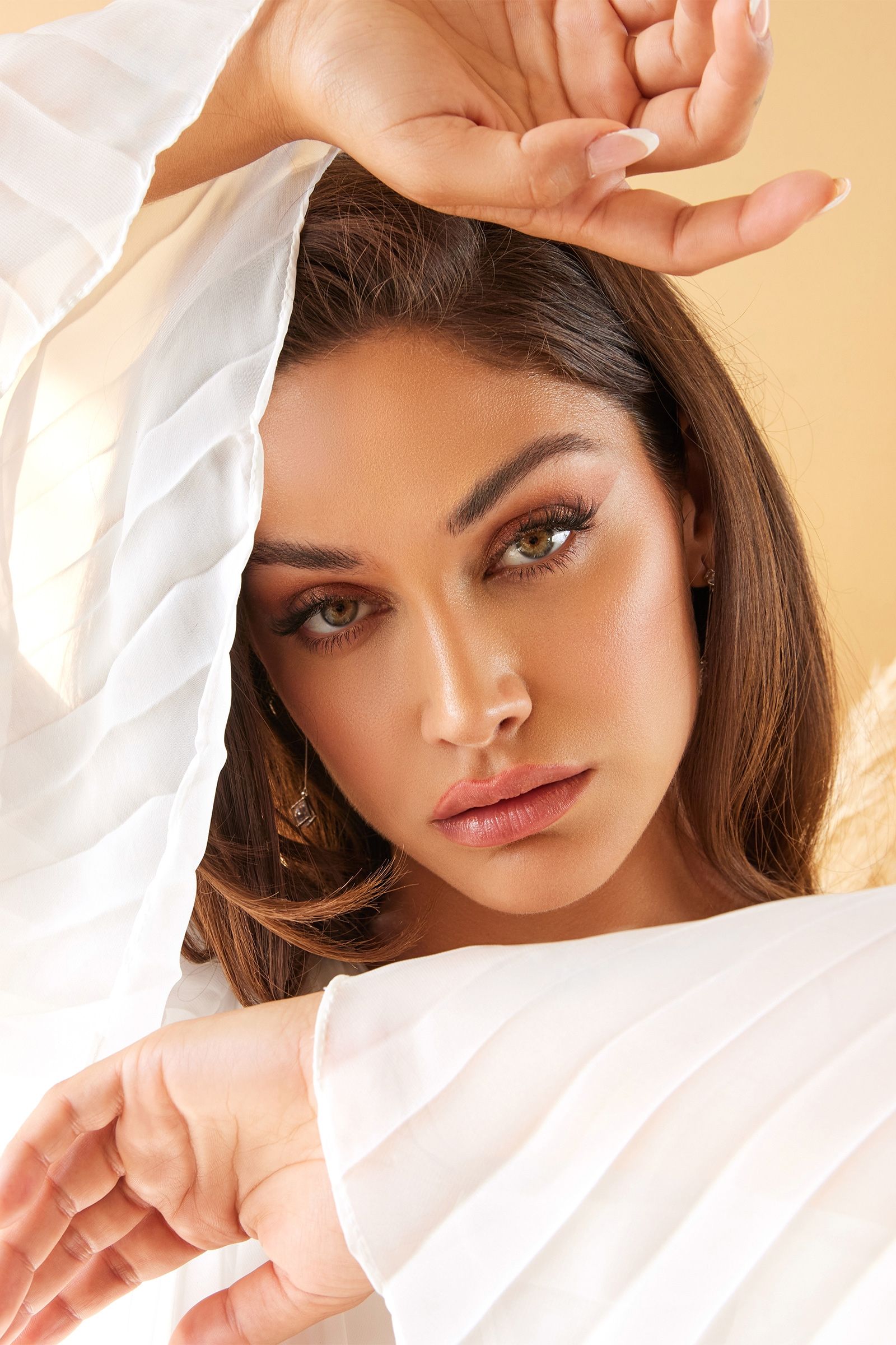 Pleated Chiffon Gown-smcdress