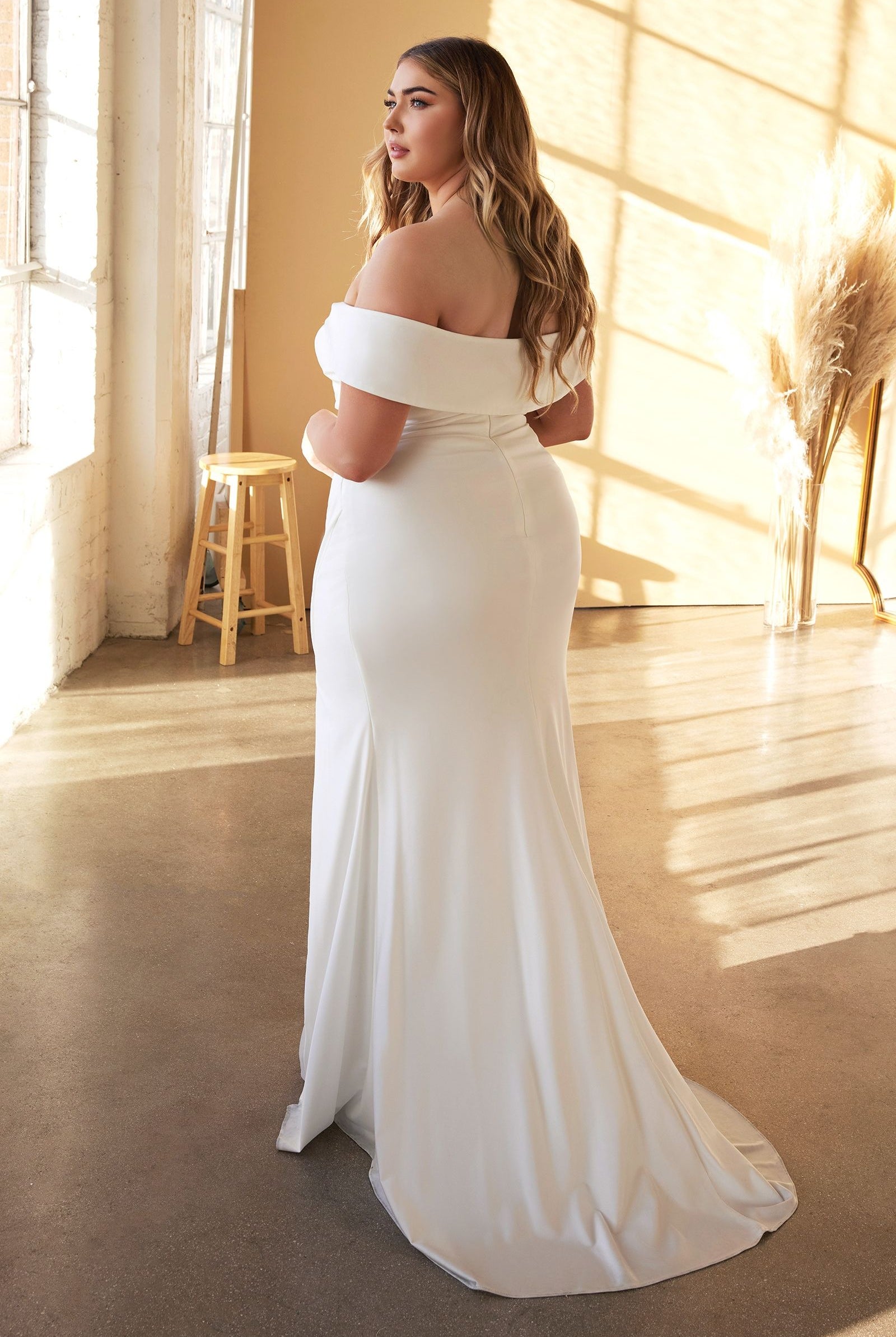 Fitted Bridal Gown-smcdress