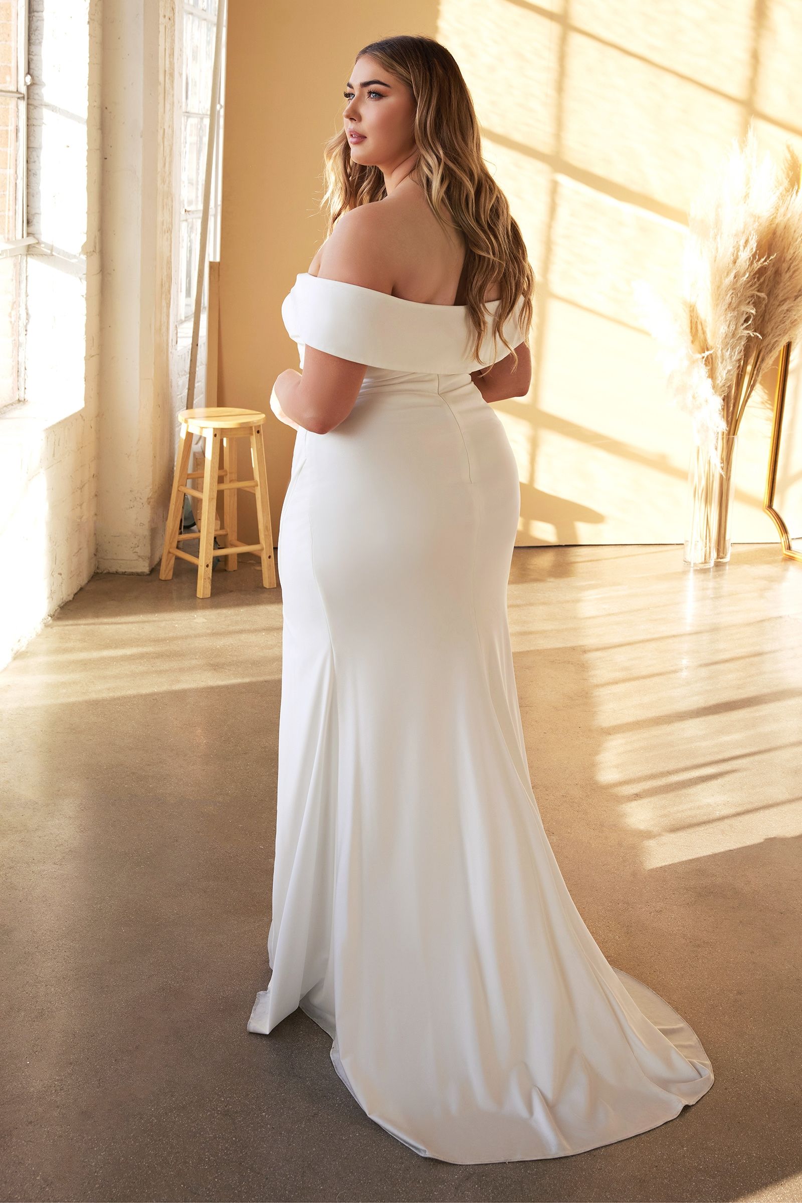 Fitted Bridal Gown-smcdress