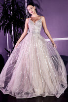 Embellished A-Line Gown-smcdress